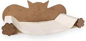 BOXFAN Rede Suspensa De Gatos Cama Pet Descanso Parede Janela Mdf Redinha Gato Caminha Anti Stress
