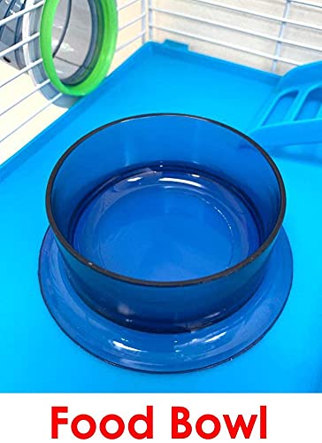 5-Floors Large Twin Tower Syrian Hamster Rodent Gerbil Mouse Mice Rat Home Cage with Crossover Tube Tunnel Expansible and Customizable with Hide House Running Wheel Food Dish Water Bottle