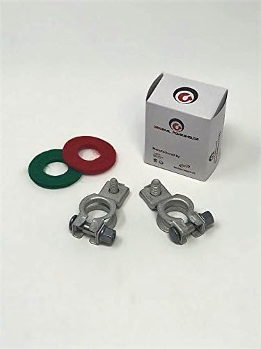 Original Powerhouse OEM Replacement Battery Terminals and Battery Anti Corrosion Washer Set Easy to Install