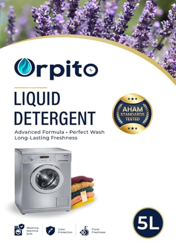 Image of Lavender Liquid Detergent Pack of 1 (5L x 1) | Total 5L | Advanced Deep Clean Formula | Long-Lasting Lavender Freshness | Color Safe | Gentle on Fabrics