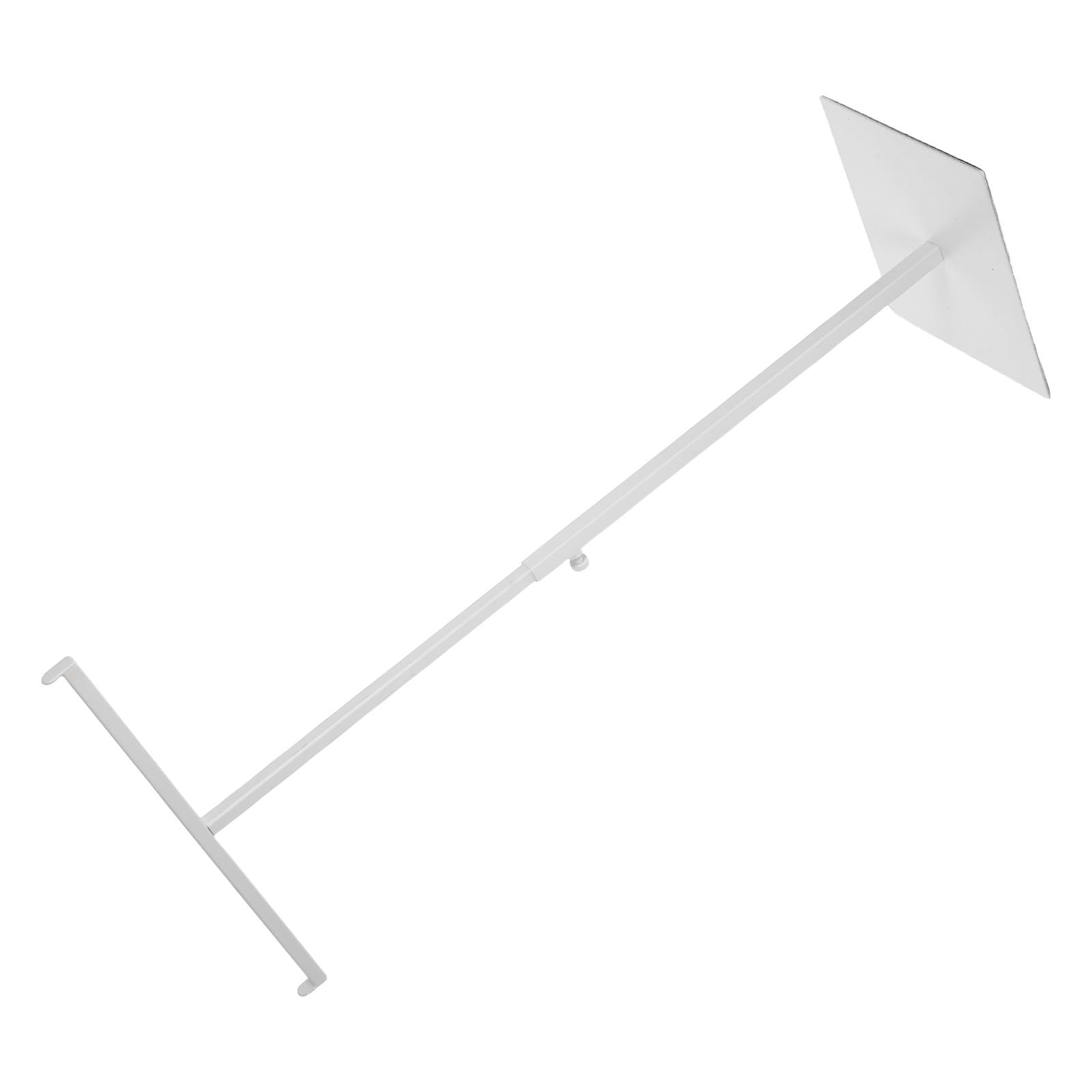 Healvian Expositor Altura Ajustable de Acero Inoxidable Blanco en Forma de T y Diseño Estable para Bolsos Adecuado para Sala de Estar y Tienda de Bolsos
