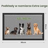 Gardner Pet 30 sztuk Chłonna mata dla psa 60 x 90 cm węglowa, jednorazowa podkładka higieniczna dla psa, bardzo chłonna, odporna na przeciekanie, mata treningowa do nauki czystości dla szczeniąt, psów