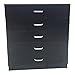 Produktbild Redstone Kommode 5 Schubladen (Schwarz)