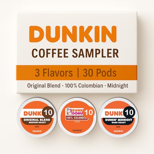 FIVEANDTWOESTORE BUNDLES: Dunkins K-Cups Coffee Variety Box - Original Blend, 100% Colombian, Midnight Dark Roast, 30 Count image 3