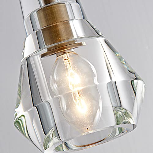 Lampe suspendue 1 lumière créative pour petits espaces et plafonds bas