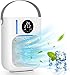 Condizionatore Portatile 1000ML, 5 in 1 Raffreddatore d'Aria Personale, Mini Climatizzatore Portatile, 3 Velocità, 2/12H Timer, 7 Colori Luce, Air Cooler Ventilatore Umidificatore per Casa e Ufficio