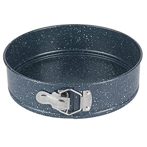 Russell Hobbs RH02176EU7 Nightfall Stone Springform Cake Tin – 24cm Non-Stick Loose Bottom Baking Pan, Carbon Steel Round Oven Tray For Sponge Cakes, Cheesecakes, Pies, Easy Release Cake Mould