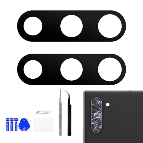 BESJMYT Samsung Galaxy Note 10 ���A�J���������Y�����p�S���o�b�N�J�����K���X�����Y �t���t�B�b�N�X�c�[���C���L�b�g�s���Z�b�g�_�X�g�N���X Note 10 SM-N970U SM-N970U1�p 2�p�b�N