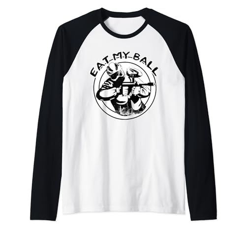 Paintball Paintballmarkierer, eat my ball, schwarz kugeln Raglan