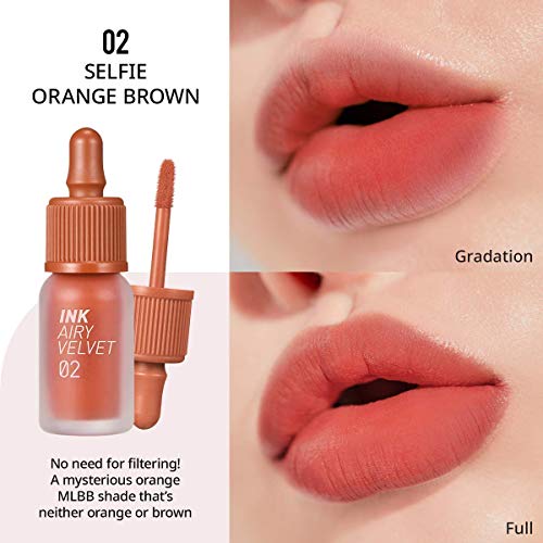 Image of Peripera Ink Airy Velvet Lipstick (02 Selfie Orange Brown (AD))