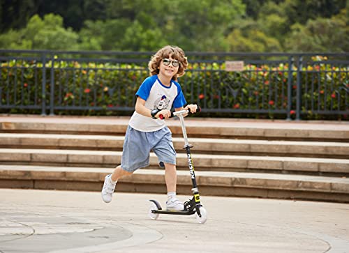 Weskate Scooter For Kids With Led Light Up Wheels, Adjustable Height Kick Scooters For Boys And Girls Ages 3-12, Rear Fender Break, Folding Kids Scooter, 110Lb Weight Capacity #TOP6