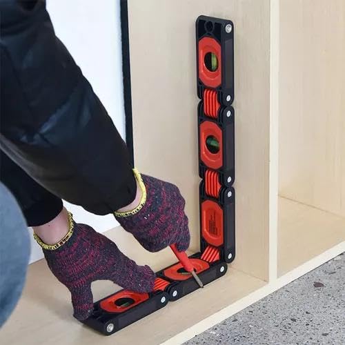Nível Régua De Prumo Dobrável Magnético Profissional 04 Bolha