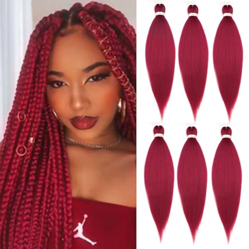 Tresses africaine rouge TESS : mèches de 50 cm pour changer de look au quotidien