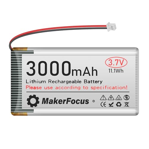 MakerFocus 3.7V 3000mAh Lithium Polymer Rechargeable Battery for ESP32 1pcs by MakerFocus - Used condition - US$11.06