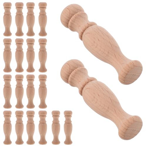 OSOLADY 20 Balaustres de Madera Beige Diseño Clásico Romano para Decoración de Muebles y Uso Versátil en Restaurantes y Hogares