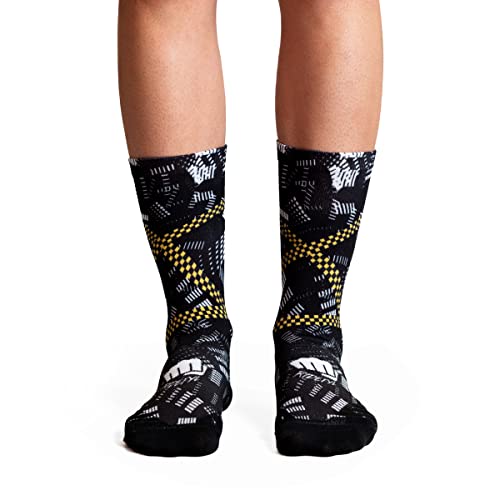 Ridefyl Cyclopath Chaussettes, Imprimé, M/L (Lot de 2) Mixte