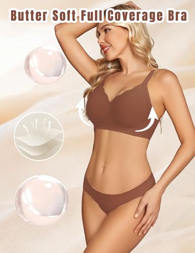 Image of Avidlove Bras for Women No Underwire Seamless Bra Comfortble Bralette Full Coverage Everyday Bras