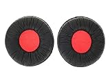 Coussinets de Rechange compatibles avec Casques Sony MDR V55, V500 BR/Casque DJ | Couleurs: Rouge/Noir