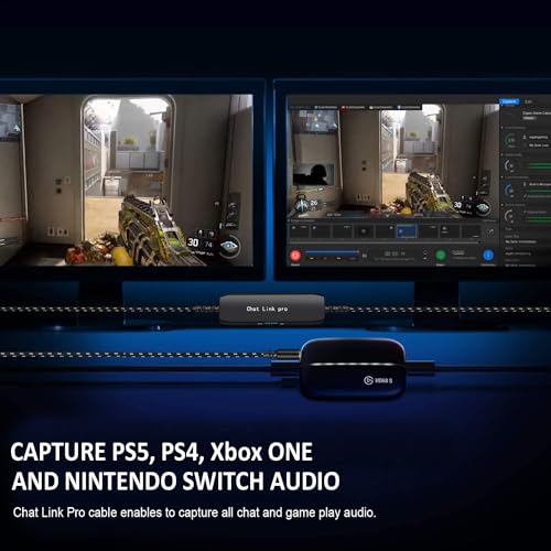 LecLooc Cabo Chat Link Pro para Elgato HD60 S/S+, HD 60 PRO, 4K 60 PRO, HD60 X, placa de captura de