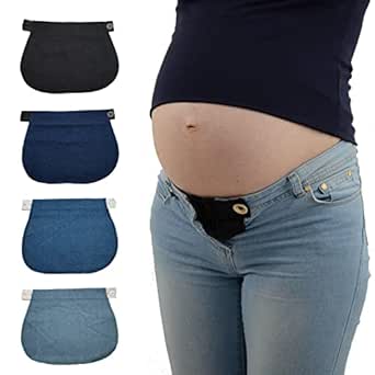 2 Piezas Extensores Ajustables De Cintura Para Pantalones - Fáciles De Colocar, Botones De Banda