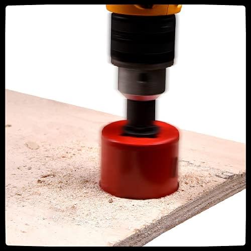 60mm Hole Saw Set,Hole Saw Cutter M42 Bi Metal Hole Saw Drill Bit,with Hexagon Adapter and Centring Drill,Heavy Duty Hole Saw Kit for Wood Aluminum Iron Sheet Pipe Plastic