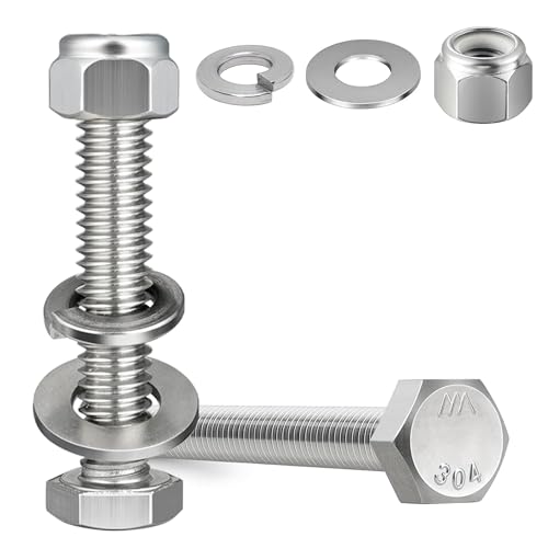 Tornillo de cabeza hexagonal de 1/4-20 para reparar muebles de jardín sin óxido kit de arandelas