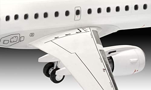 Revell 63883 Model Set Embraer 190 Lufthansa, Flugzeugmodellbausatz 1:144, 25,3 cm originalgetreuer Modellbausatz für… – Bild 6