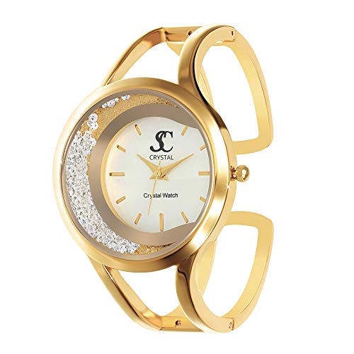 Montre en or ajustable finie en métal rhodié pour éviter les allergies