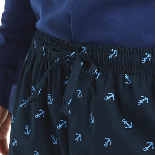 Nautica mens Sustainably Crafted Printed Poplin Sleep Pant4