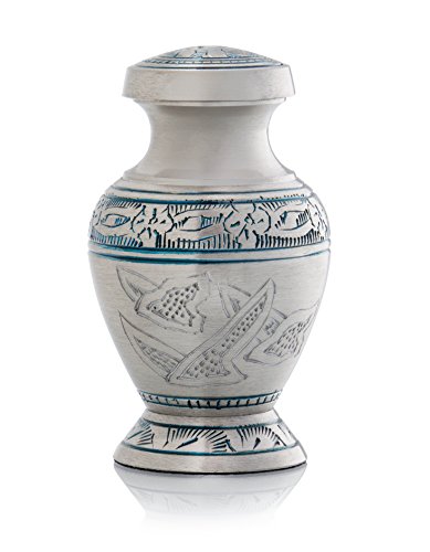 Smart Choice Urn Keepsake for Ashes Cremation Urn Keepsake for Human Ashes - Affordable Funeral Keepsake Urn for Ashes Handcrafted Urn (Blue Dove)