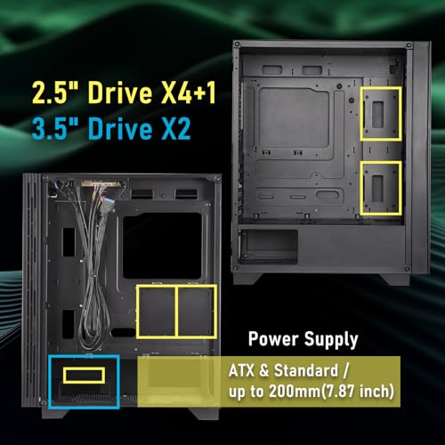 Caja para PC BitFenix Flow evita el sobrecalentamiento de tus componentes con su chasis negro 7