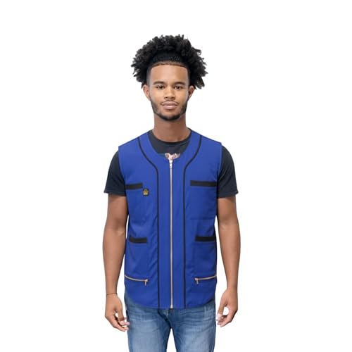 Image of King Midas Empire Barber Vest, Men's Hair Water And Water Repellent Vest For Barbers