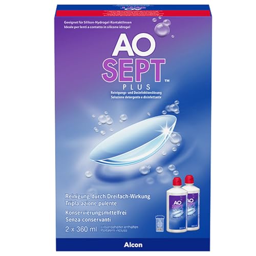 Aosept Plus Kontaktlinsen-Pflegemittel | Vorratspackung | 2 x 360 ml