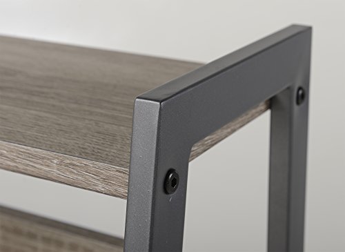 Signature Design By Ashley Soho Modern Home Office Desk & 4-Shelf Bookcase Set, Reclaimed Wood #TOP6