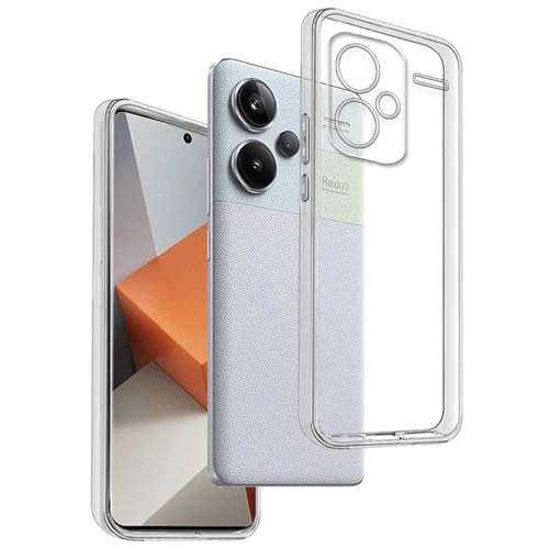 3X Funda Carcasa Gel Transparente para XIAOMI REDMI Note 13 Pro+ 5G, Ultra Fina 0,33mm, Silicona TPU de Alta Resistencia y Flexibilidad