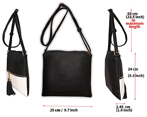 Women's Crossbody Bag with Tassel - Shoulder Handbag for Ladies 5