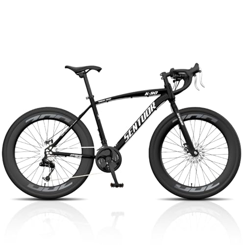 CUIOT ���]�� ���[�h�o�C�N 700c 700×38c 24�i�ϑ�MTB �y�� ���Y�f�|�t���[�� �O���x�����[�h�o�C�N �f�B�X�N�u���[�L �D�������� �h���b�v�n���h�� ���S�Ҍ��� ���勉 �ʋ� �ʊw �X��� �j �� ���K���� �N���X�o�C�N,��,26