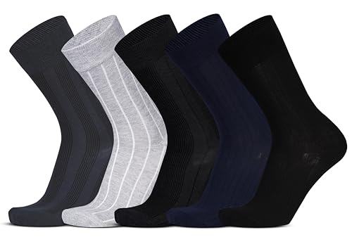 RC. ROYAL CLASS Men's Calf Length Formal/Business/Casual Solid Pl...