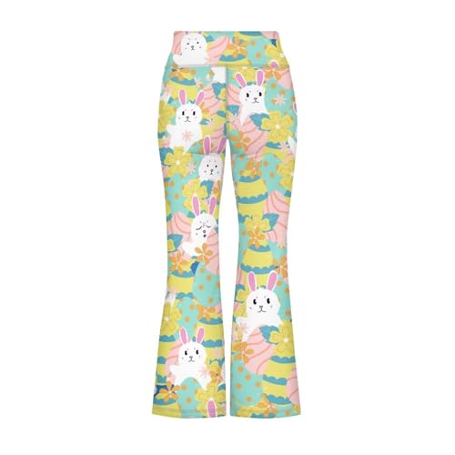 Tongluoye Bell Bottom Leggings for Girls High Waisted Flare Yoga Pants Kids Dance Workout Gym Exercise Sweatpants 5-14Y2