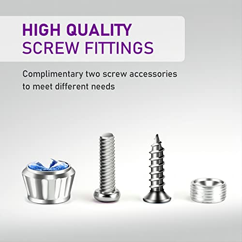 Gseigvee GSLS401-0426 Pack-4 Bling License Plate Screws Fastener Kit thumb #2