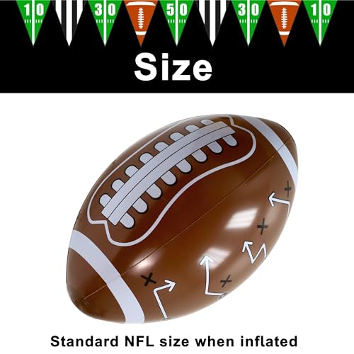 GiftExpress 12pc 16" Inflatable Footballs for Gameday and Party Favor, Sport Party Decorations, Super Fun Football Games Playbook - Playcall - Image 7