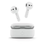 Amazon Echo Buds (newest model), True Wireless Bluetooth 5.2 Earbuds with Alexa, audio personalization, multipoint, 20H battery with charging case, fast charging, sweat resistant, Glacier White