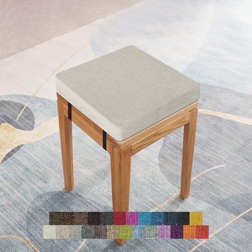 Lsjoaw 座布団 クッション 30X30X5CM 高反発 クッション 四角 ロック 座蒲 正座 スクエア タイプ 椅子 カバー取り外し可能 無地 洗える リビング ダイニング カラー1