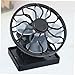 BAZEITFLOW Ventilador Solar Energético Negro con Pinza de Energía Ventilador Ecológico para Oficina Dormitorio y Hogar Imagen de BAZEITFLOW Ventilador Solar Energético Negro con Pinza de Energía Ventilador Ecológico para Oficina Dormitorio y Hogar