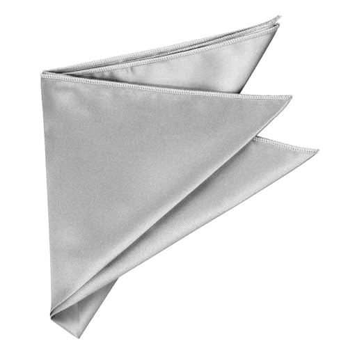 Image of tiemart Solid Color Pocket Squares for Men | For Suits, Perfect for Wedding Parties, 12 x 12 inch / 30 x 30 cm