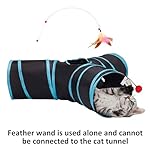 Tempcore Pet Cat Tunnel Tube Cat Toys 3 Way Collapsible, Tunnels for Indoor Cats，Kitty Bored Peek Hole Toy Ball Cat, Puppy, Kitty, Kitten, Rabbit - Image 2