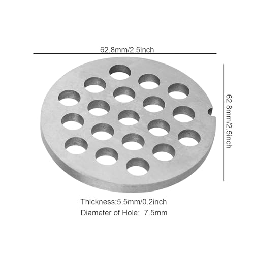 Meat Grinder Disc Cutter, Household Meat Grinder with Hole Specialty Appliances Blade Plate Multifunctional Kitchen Accessory for Fruit or Vegetable Small Round 5mm (Small Round - Image 4