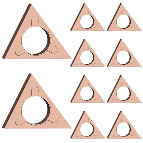 Inserts de tournage en carbure AMTOVL Lot de 10 lames triangulaires d'angle C