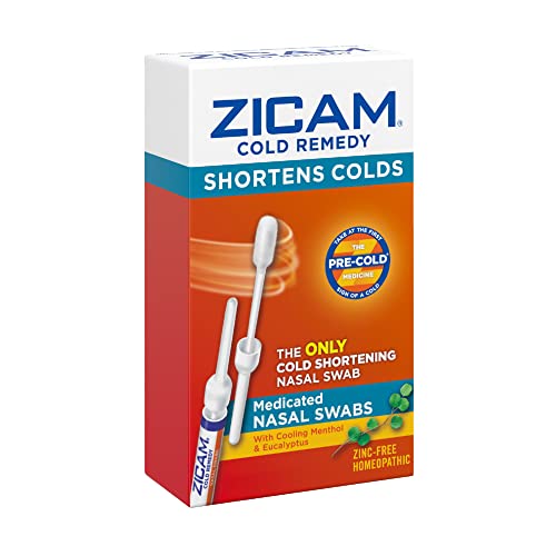 Zicam 00732216505108 Cold Remedy Cold Shortening Medicated Nasal Swabs Zinc-Free 20Ct thumb #2