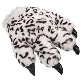 VILLCASE Guantes de Peluche Forma de Garra de Leopardo para Cosplay y Fiestas de Halloween, Cálidos y Suaves, Ideales Festivales y Disfraces Creativos